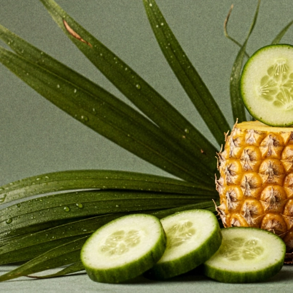 Aloe Water & Cucumber scent notes composition — Aloe water, cucumber, green leaves