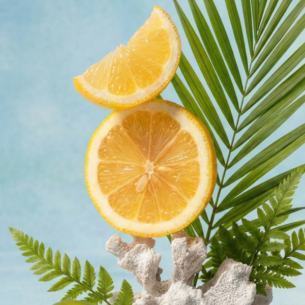 Blue Grotto scent notes composition — Sea salt, bergamot, driftwood